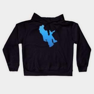 Great Salt Lake in Utah Outline Kids Hoodie